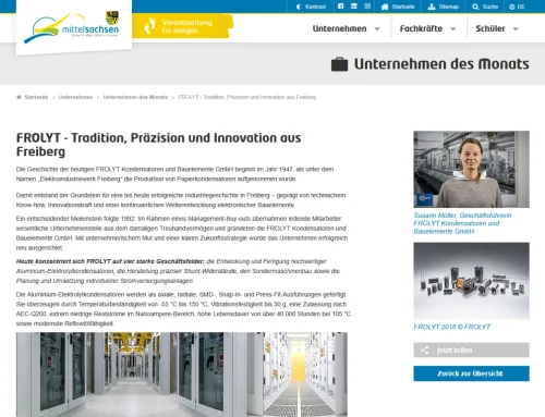 FROLYT ist „Unternehmen des Monats“ – Juni 2026